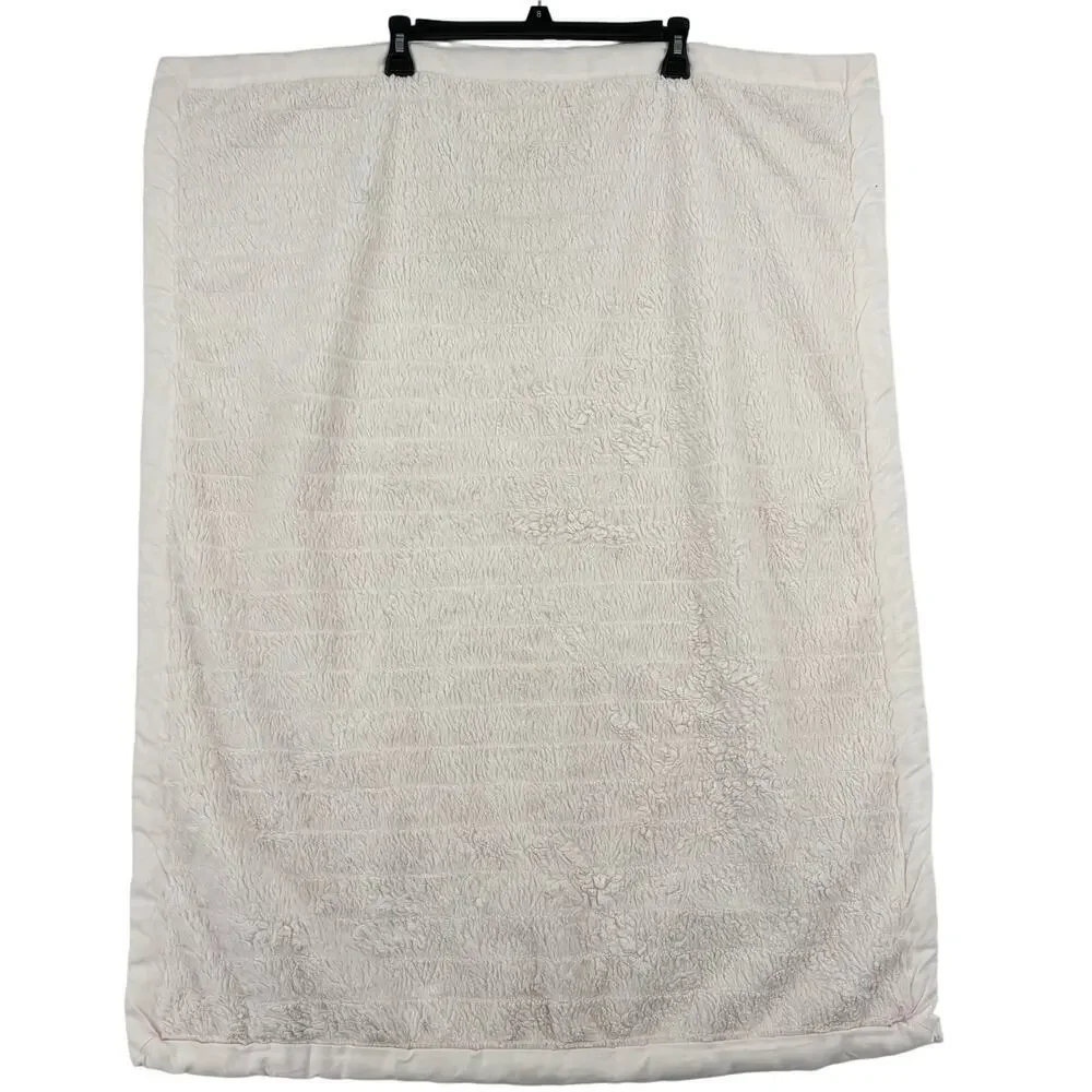 Monique Lhuillier Pottery Barn Kids Channel Faux‎ Fur Baby Blanket Blush Pink